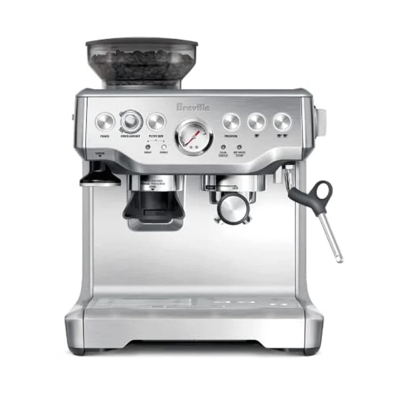 Breville Barista Express espresso machine in brushed stainless steel