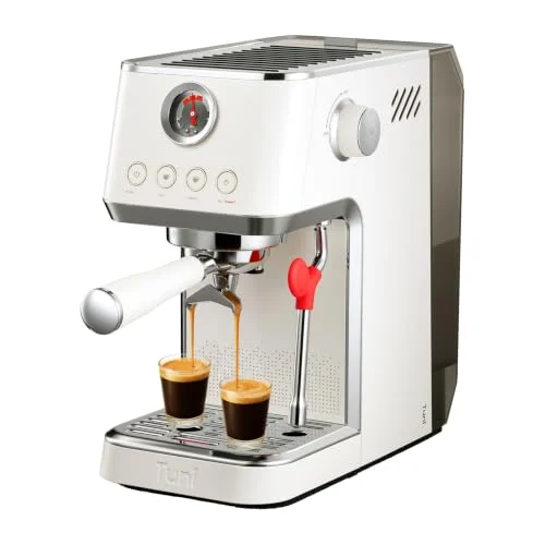 Tuni E2 Gen3 dual boiler espresso machine, ivory, with Super+ steam power